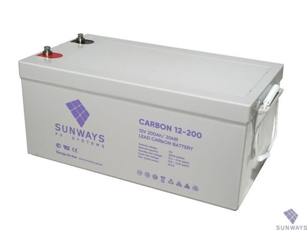 Аккумуляторная батарея SUNWAYS CARBON 12-200